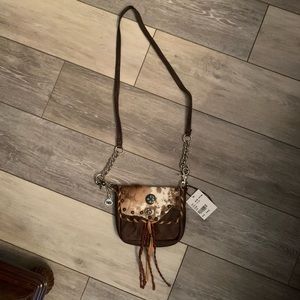 BRAND NEW LEATHER CROSSBODY